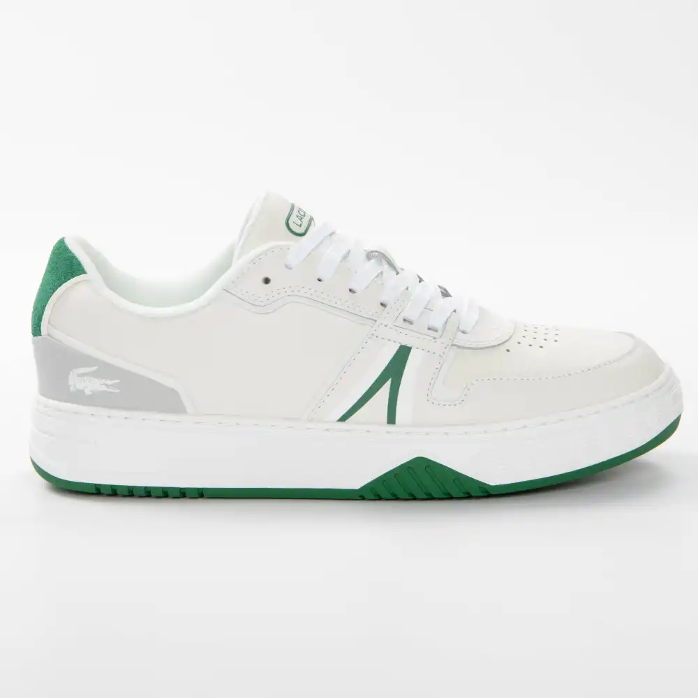Basket basse homme Lacoste L001 Leather Blanc - ZESHOES Basket basse homme Lacoste L001 Leather Blanc - ZESHOES