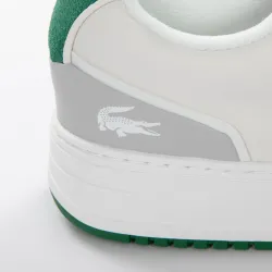 Basket basse homme Lacoste L001 Leather Blanc - ZESHOES Basket basse homme Lacoste L001 Leather Blanc - ZESHOES