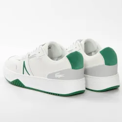Basket basse homme Lacoste L001 Leather Blanc - ZESHOES Basket basse homme Lacoste L001 Leather Blanc - ZESHOES