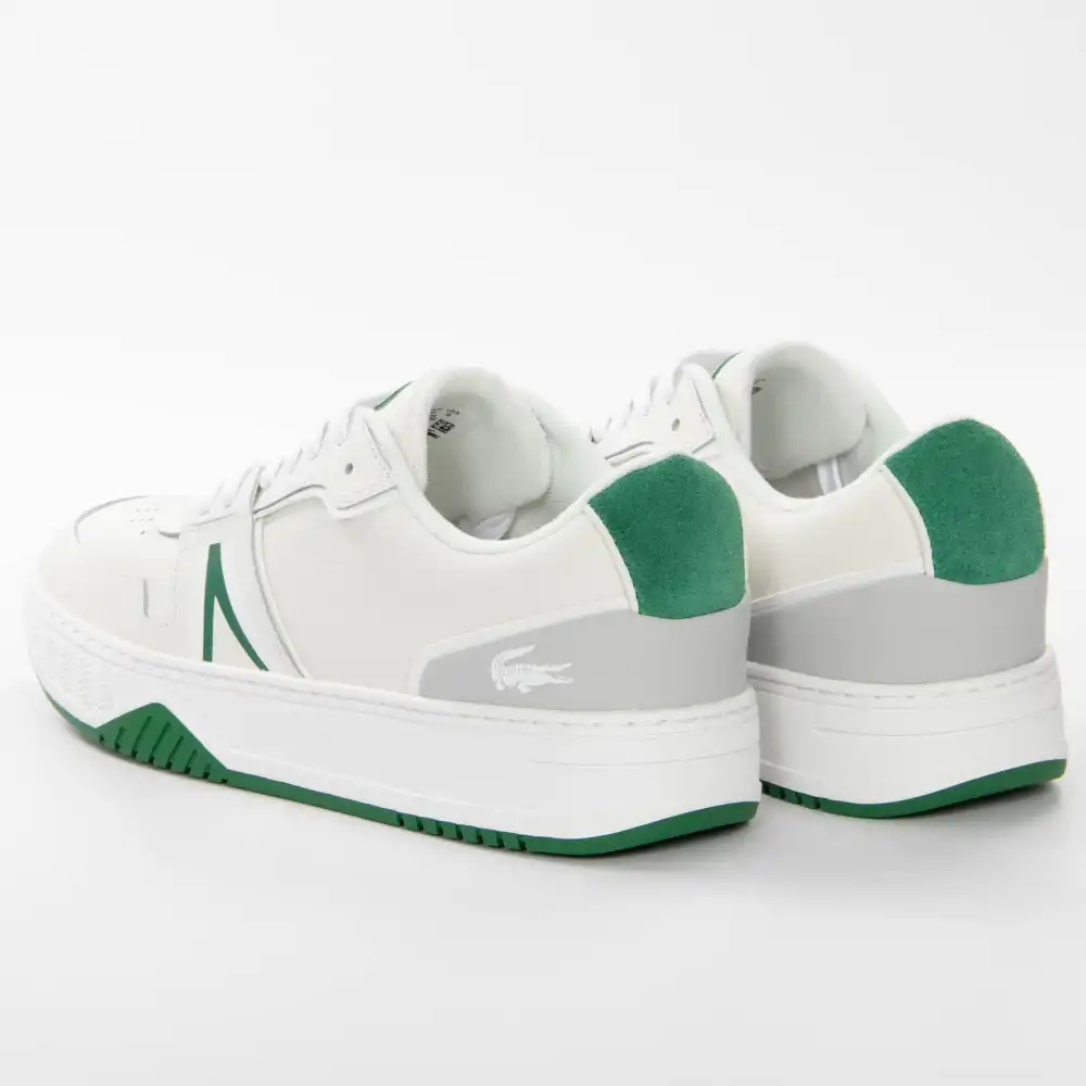 Basket basse homme Lacoste L001 Leather Blanc - ZESHOES Basket basse homme Lacoste L001 Leather Blanc - ZESHOES