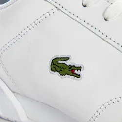 Basket de ville basse homme Lacoste Twin serve 0721 Blanc - ZESHOES Basket de ville basse homme Lacoste Twin serve 0721 Blanc - ZESHOES