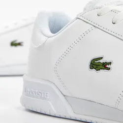 Basket de ville basse homme Lacoste Twin serve 0721 Blanc - ZESHOES Basket de ville basse homme Lacoste Twin serve 0721 Blanc - ZESHOES
