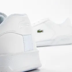 Basket de ville basse homme Lacoste Twin serve 0721 Blanc - ZESHOES Basket de ville basse homme Lacoste Twin serve 0721 Blanc - ZESHOES