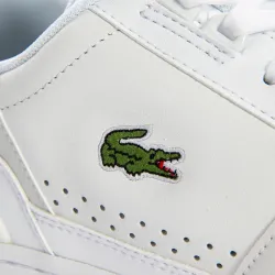 Basket de ville basse homme Lacoste T-clip 0121 Blanc - ZESHOES Basket de ville basse homme Lacoste T-clip 0121 Blanc - ZESHOES