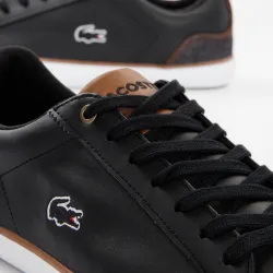 Basket basse homme Lacoste Lerond 317 Noir - ZESHOES Basket basse homme Lacoste Lerond 317 Noir - ZESHOES