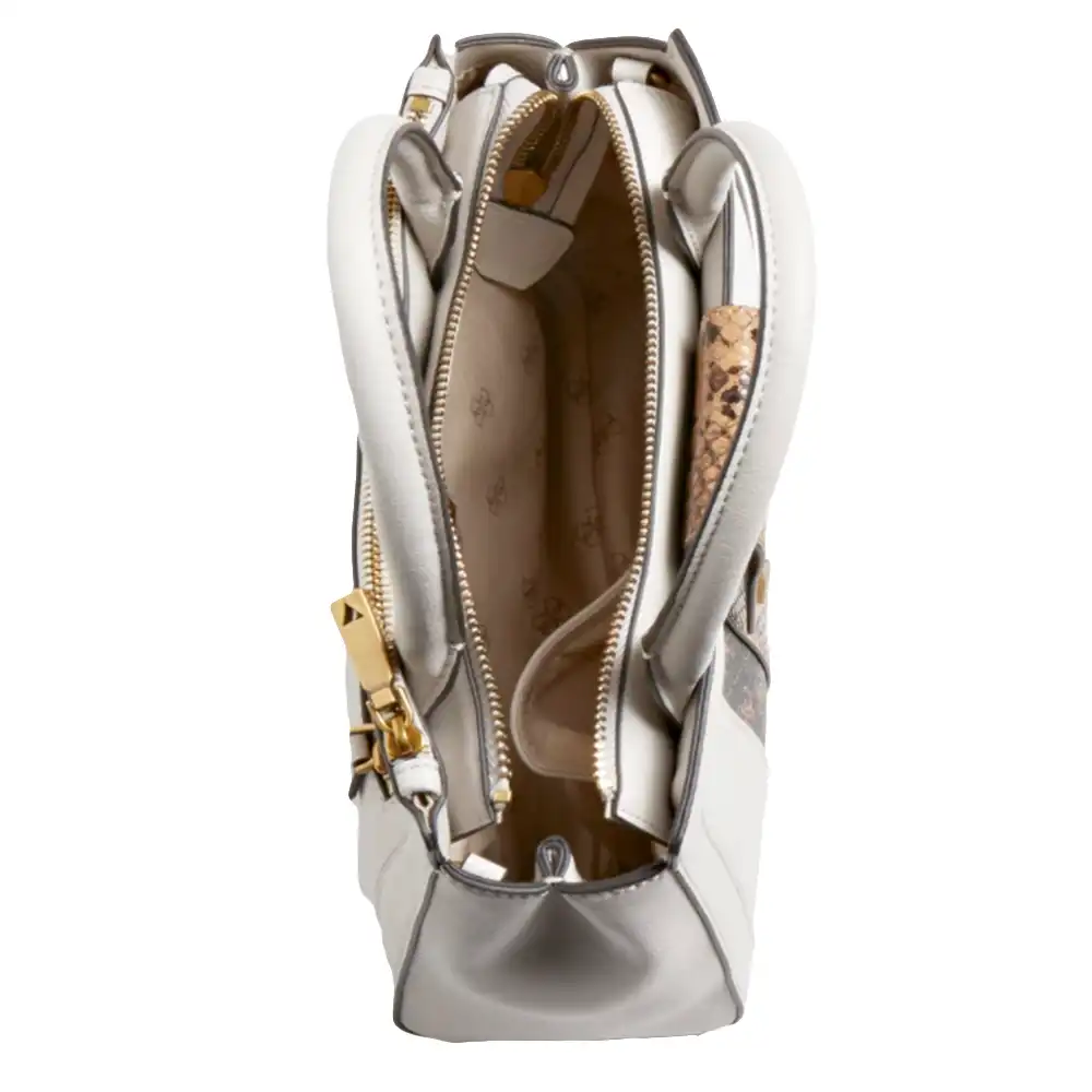 Sac a main femme Guess Bling python Blanc - ZESHOES Sac a main femme Guess Bling python Blanc - ZESHOES