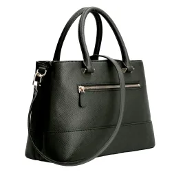 Sac a main femme Guess Safiano Noir - ZESHOES