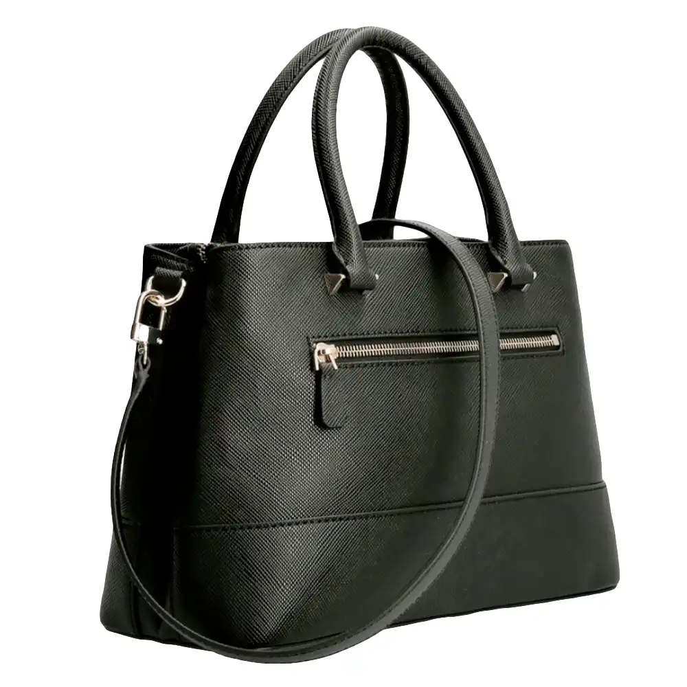 Sac a main femme Guess Safiano Noir - ZESHOES