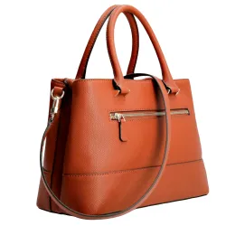 Sac a main femme Guess Cordelia saffiano Marron - ZESHOES