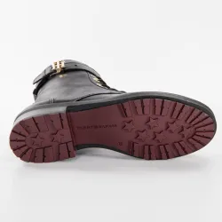 Bottine femme Tommy Jeans Essential biker boot Noir - ZESHOES