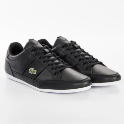 Basket de ville basse homme Lacoste Chaymon bl21 1 cma Noir - ZESHOES Basket de ville basse homme Lacoste Chaymon bl21 1 cma Noir - ZESHOES
