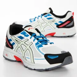 Chaussure running homme Asics Gel venture 6 Blanc - ZESHOES Chaussure running homme Asics Gel venture 6 Blanc - ZESHOES