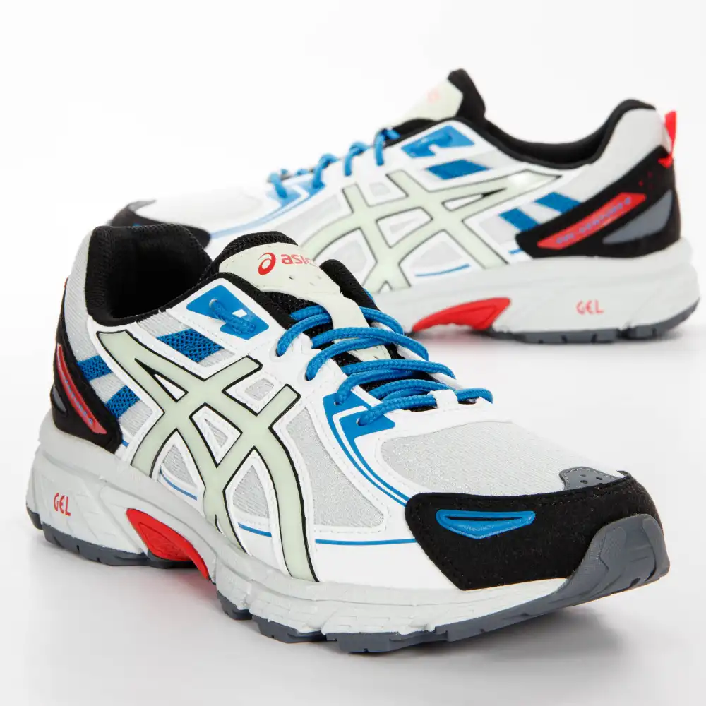 Chaussure running homme Asics Gel venture 6 Blanc - ZESHOES Chaussure running homme Asics Gel venture 6 Blanc - ZESHOES