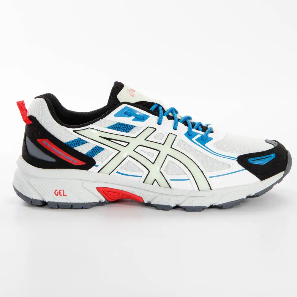 Chaussure running homme Asics Gel venture 6 Blanc - ZESHOES Chaussure running homme Asics Gel venture 6 Blanc - ZESHOES
