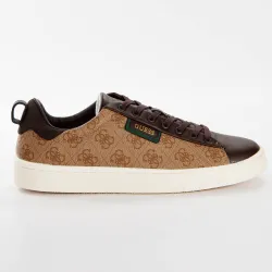 Basket de ville basse homme Guess Vintage logo Marron - ZESHOES