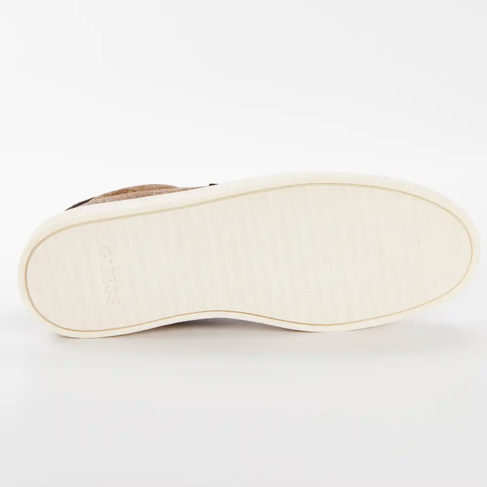 Basket de ville basse homme Guess Vintage logo Marron - ZESHOES