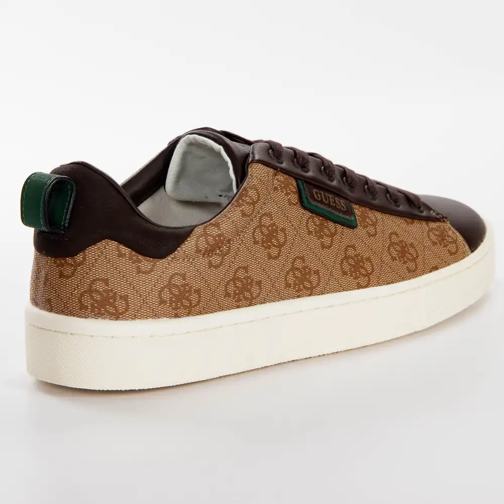 Basket de ville basse homme Guess Vintage logo Marron - ZESHOES