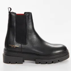 Bottine femme Tommy Jeans Monochromatic chelsea boot Noir - ZESHOES