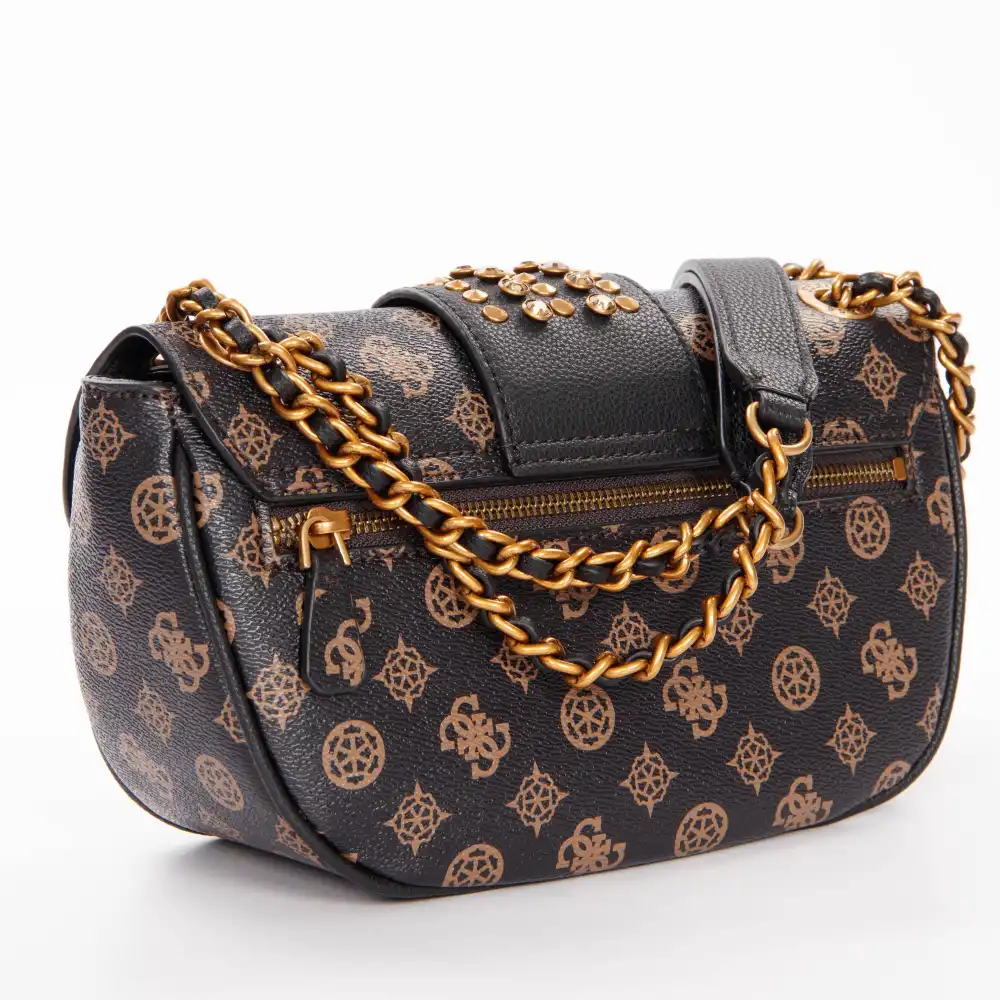 Sac a main femme Guess Bling clous Noir - ZESHOES