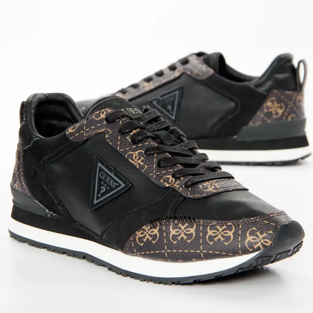 Basket basse homme Guess Glorym Noir - ZESHOES Basket basse homme Guess Glorym Noir - ZESHOES