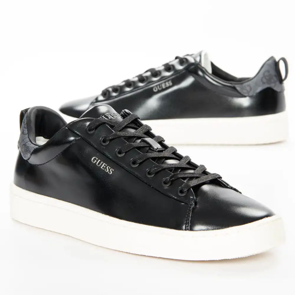 Basket basse homme Guess Original logo Noir - ZESHOES Basket basse homme Guess Original logo Noir - ZESHOES