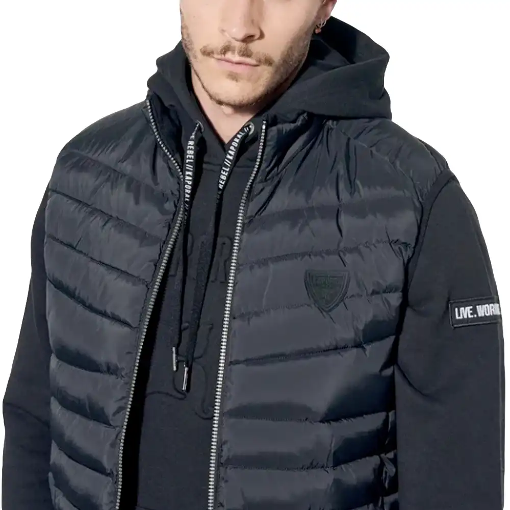 Doudoune sans manches homme Kaporal Aku Noir - ZESHOES Doudoune sans manches homme Kaporal Aku Noir - ZESHOES