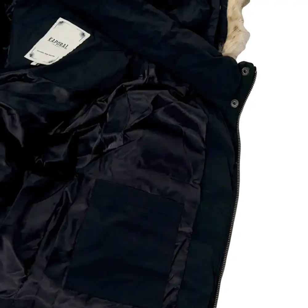 Parkas femme, manteau Kaporal Fibby Noir - ZESHOES Parkas femme, manteau Kaporal Fibby Noir - ZESHOES