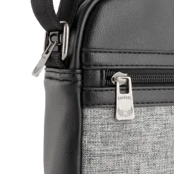 Sacoche homme Kaporal Nelio Gris - ZESHOES Sacoche homme Kaporal Nelio Gris - ZESHOES