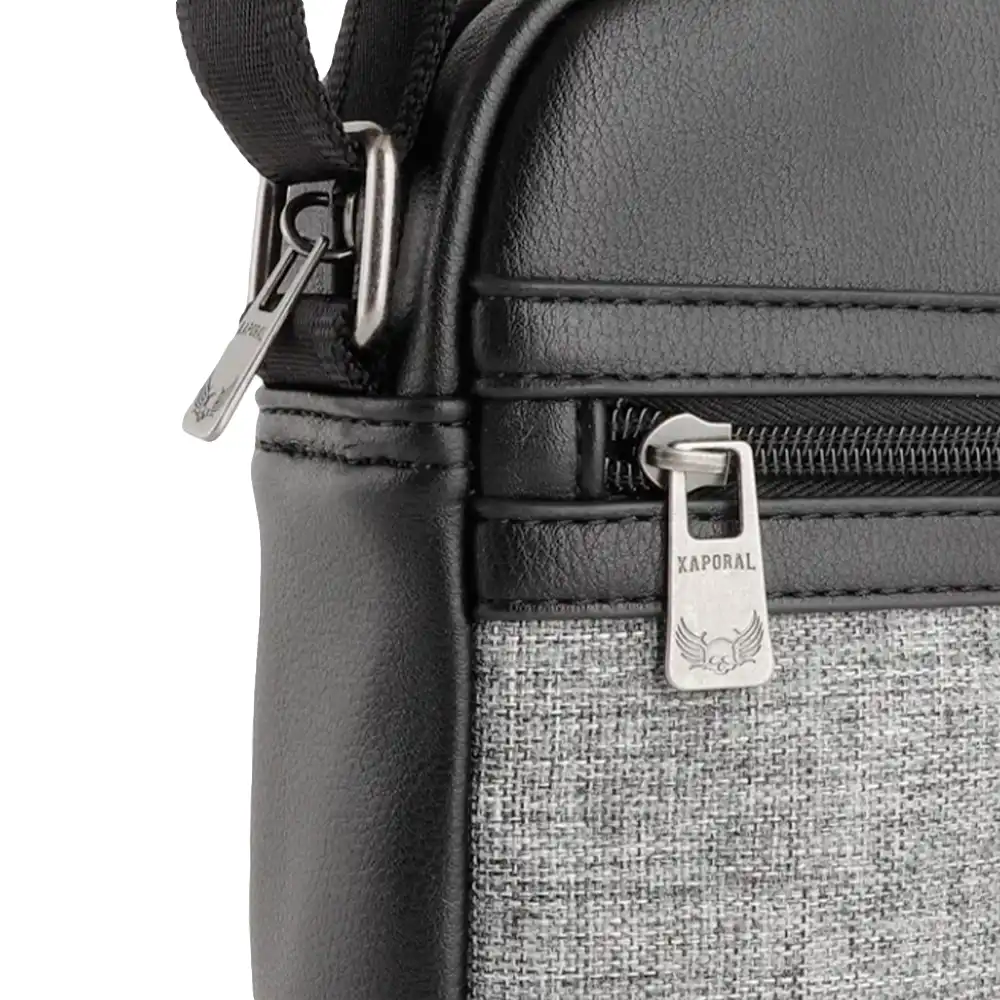 Sacoche homme Kaporal Nelio Gris - ZESHOES Sacoche homme Kaporal Nelio Gris - ZESHOES