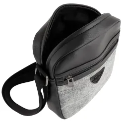 Sacoche homme Kaporal Nelio Gris - ZESHOES Sacoche homme Kaporal Nelio Gris - ZESHOES