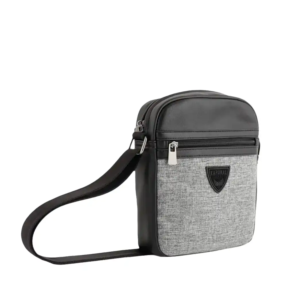Sacoche homme Kaporal Nelio Gris - ZESHOES Sacoche homme Kaporal Nelio Gris - ZESHOES
