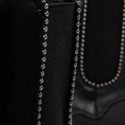 Bottine femme Guess Logo triangle Noir - ZESHOES Bottine femme Guess Logo triangle Noir - ZESHOES