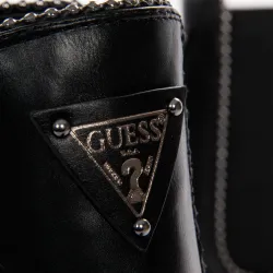 Bottine femme Guess Logo triangle Noir - ZESHOES Bottine femme Guess Logo triangle Noir - ZESHOES