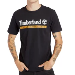T shirt manche courte homme Timberland Original 1973 Noir - ZESHOES