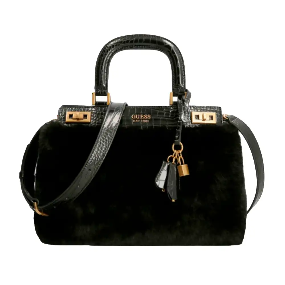 Sac a main femme Guess Katey Noir - ZESHOES