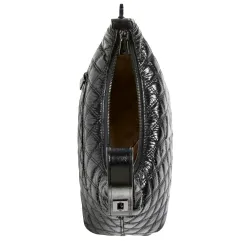 Sac a main femme Guess Cessily patent hobo Noir - ZESHOES Sac a main femme Guess Cessily patent hobo Noir - ZESHOES