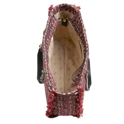 Sac a main femme Guess Cabas cessile tweed Rouge - ZESHOES Sac a main femme Guess Cabas cessile tweed Rouge - ZESHOES