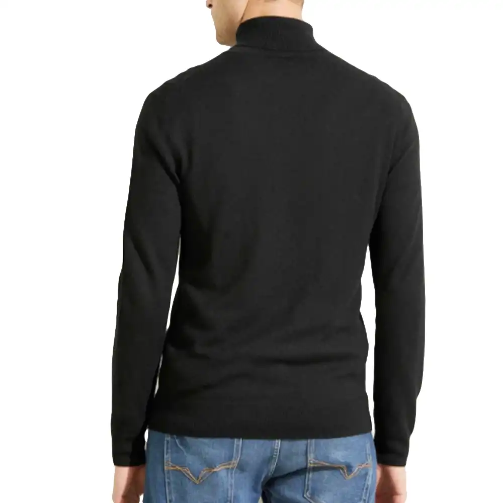 Pull homme Guess col roulé Noir - ZESHOES Pull homme Guess col roulé Noir - ZESHOES