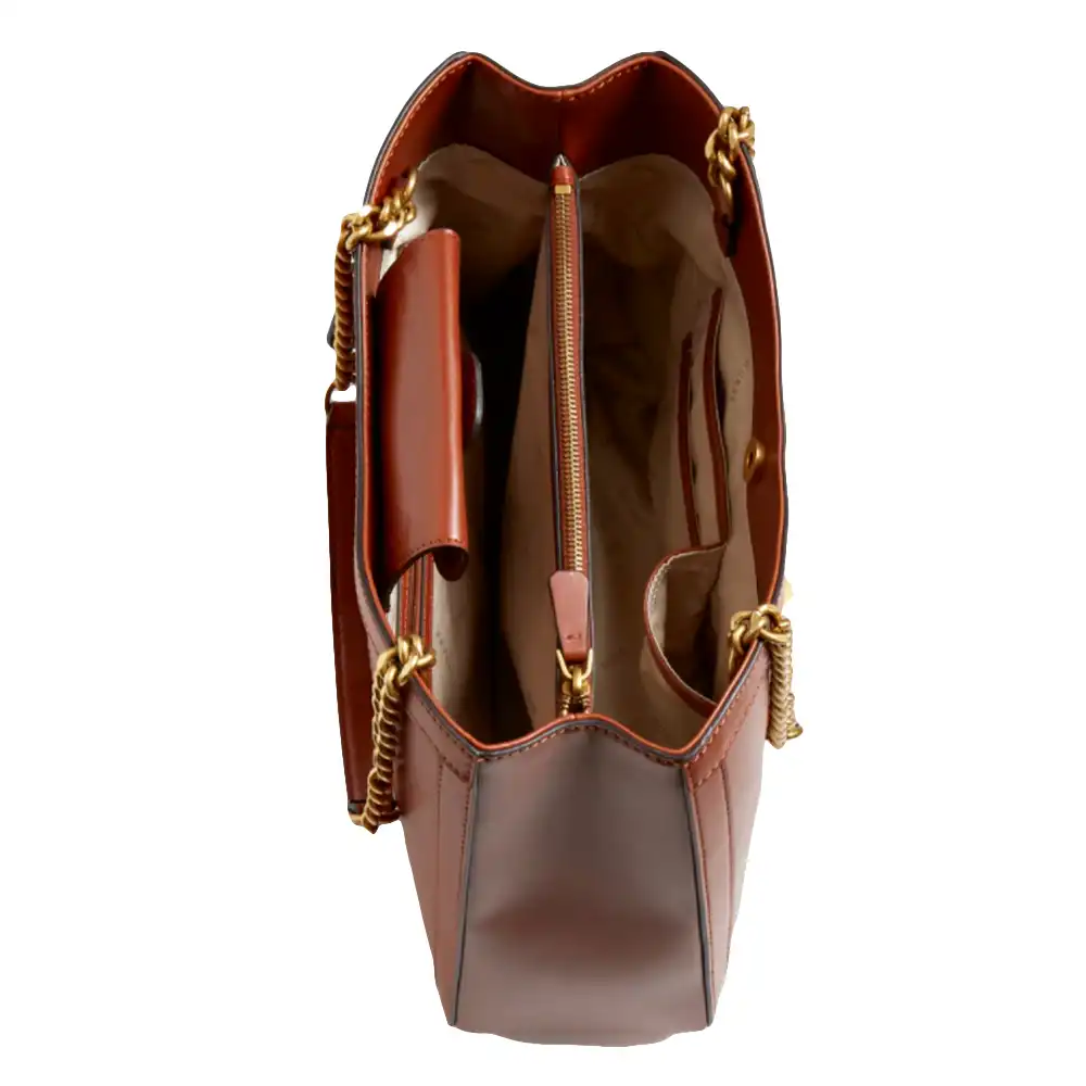 Sac a main femme Guess Hensley Camel - ZESHOES Sac a main femme Guess Hensley Camel - ZESHOES