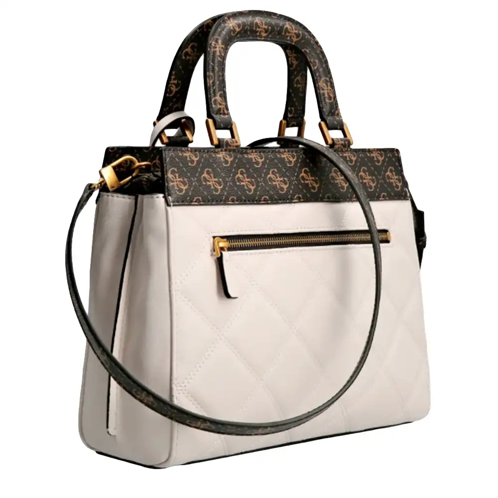 Sac a main femme Guess Katey luxe Blanc - ZESHOES