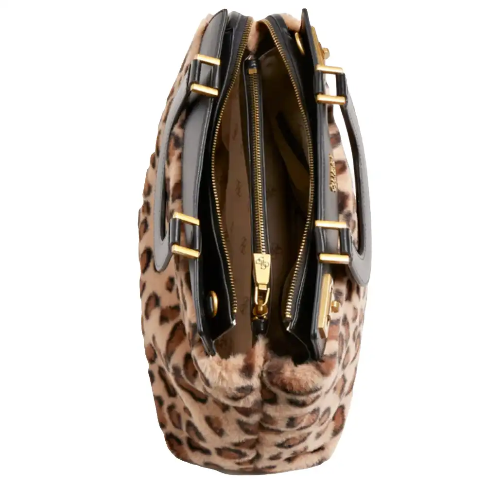 Sac a main femme Guess Katey felin Leopard - ZESHOES Sac a main femme Guess Katey felin Leopard - ZESHOES
