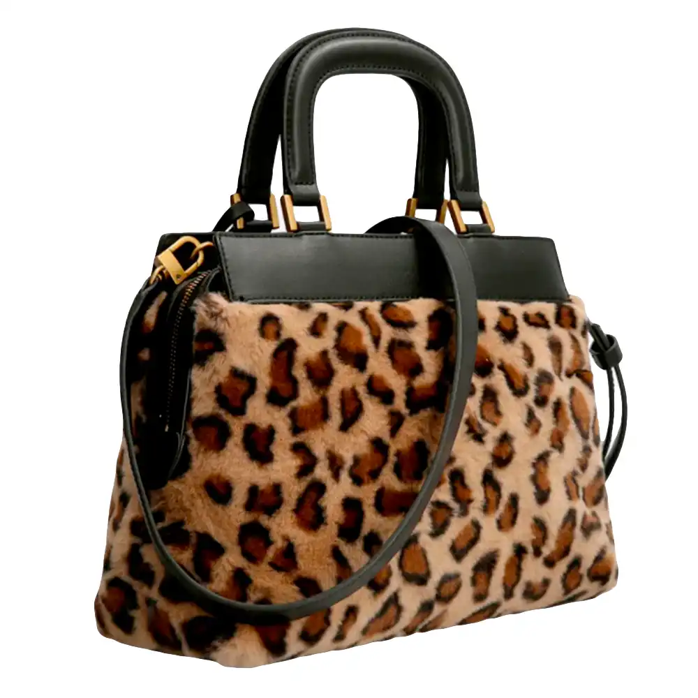 Sac a main femme Guess Katey felin Leopard - ZESHOES Sac a main femme Guess Katey felin Leopard - ZESHOES