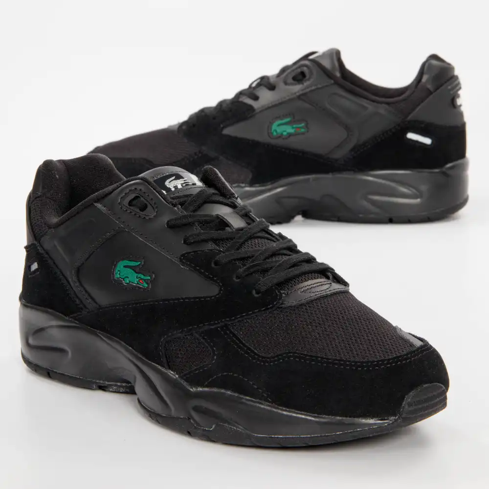 Basket basse homme Lacoste Storm 96 lo Noir - ZESHOES Basket basse homme Lacoste Storm 96 lo Noir - ZESHOES