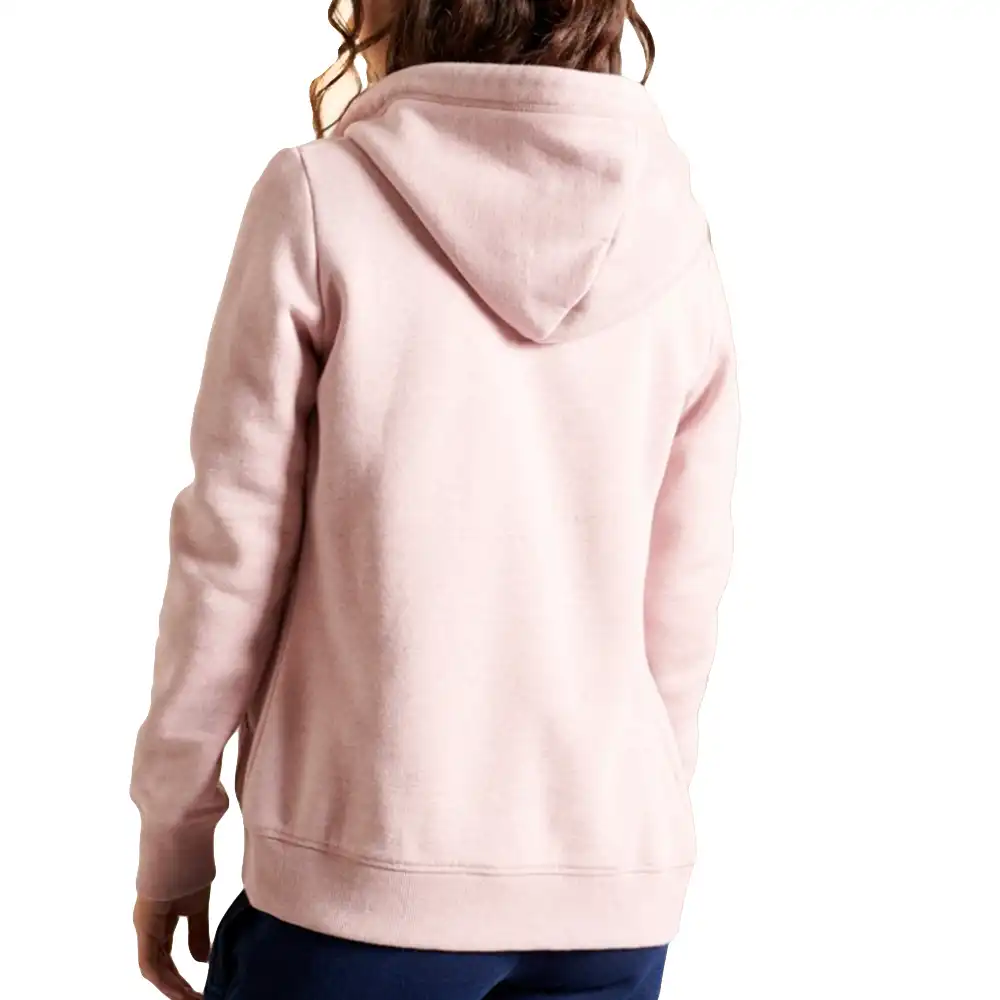 Sweat shirt femme Superdry Classic logo Rose - ZESHOES