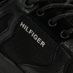 Basket basse homme Tommy Jeans Outdoor sneaker mix runner Noir - ZESHOES Basket basse homme Tommy Jeans Outdoor sneaker mix runner Noir - ZESHOES