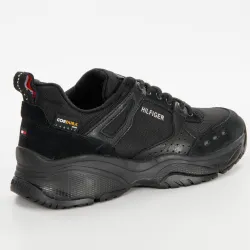 Basket basse homme Tommy Jeans Outdoor sneaker mix runner Noir - ZESHOES Basket basse homme Tommy Jeans Outdoor sneaker mix runner Noir - ZESHOES