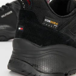 Basket basse homme Tommy Jeans Outdoor sneaker mix runner Noir - ZESHOES Basket basse homme Tommy Jeans Outdoor sneaker mix runner Noir - ZESHOES