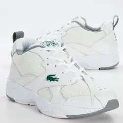 Basket basse homme Lacoste storm 96 leather Beige - ZESHOES