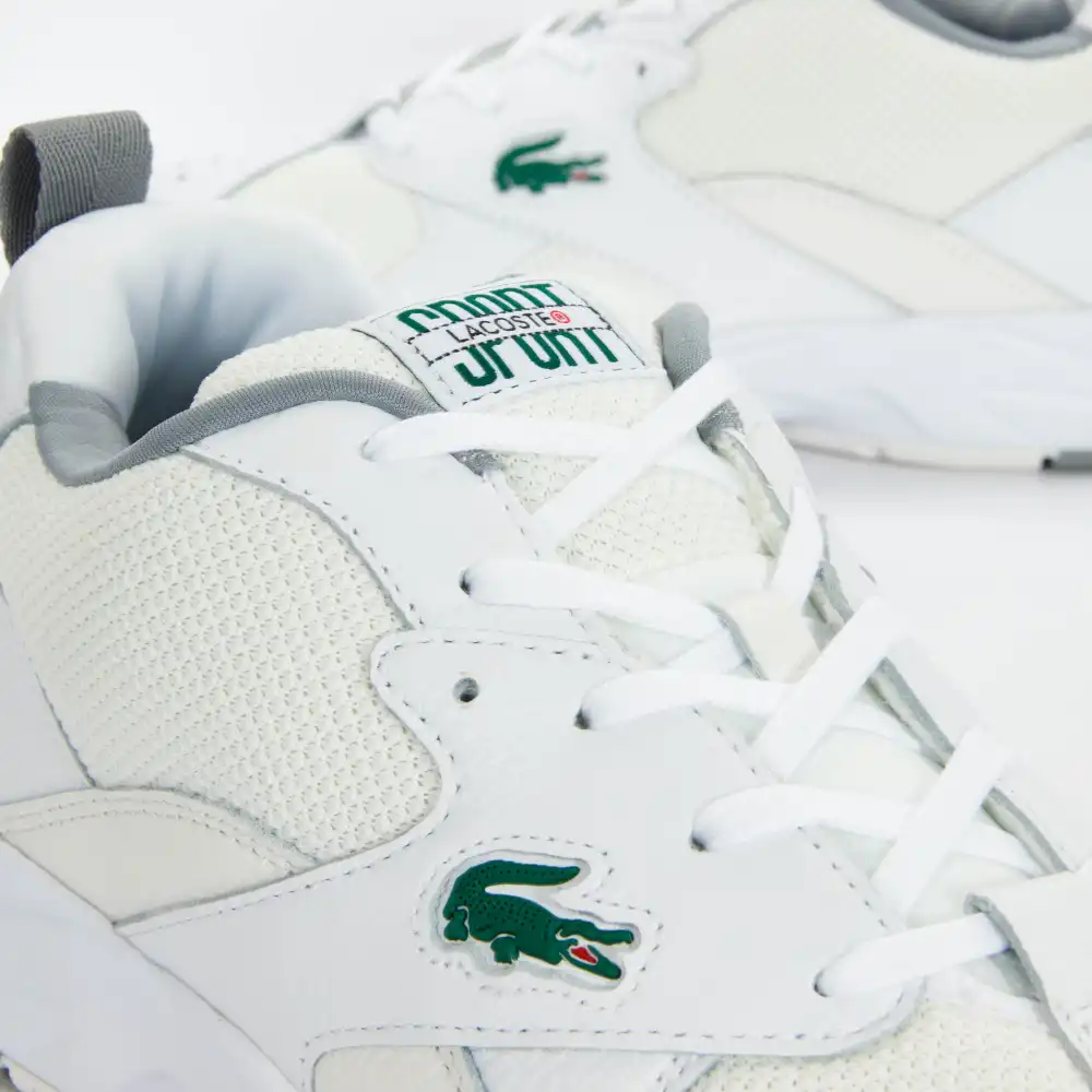 Basket basse homme Lacoste storm 96 leather Beige - ZESHOES