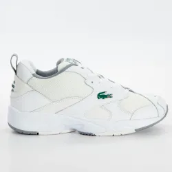 Basket basse homme Lacoste storm 96 leather Beige - ZESHOES